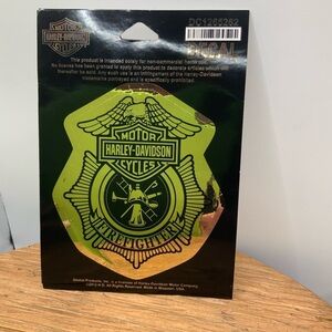 Harley Davidson Firefighter Decal